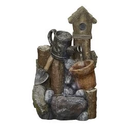 Easy Fountain Country Garden Pour Water Feature With LED Lights -Garden Sphere Deals Store 1020170 2