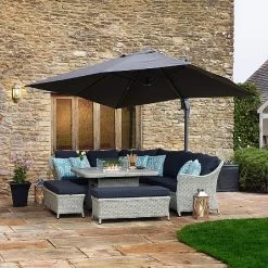 Bramblecrest Chatsworth Firepit Casual Dining Set