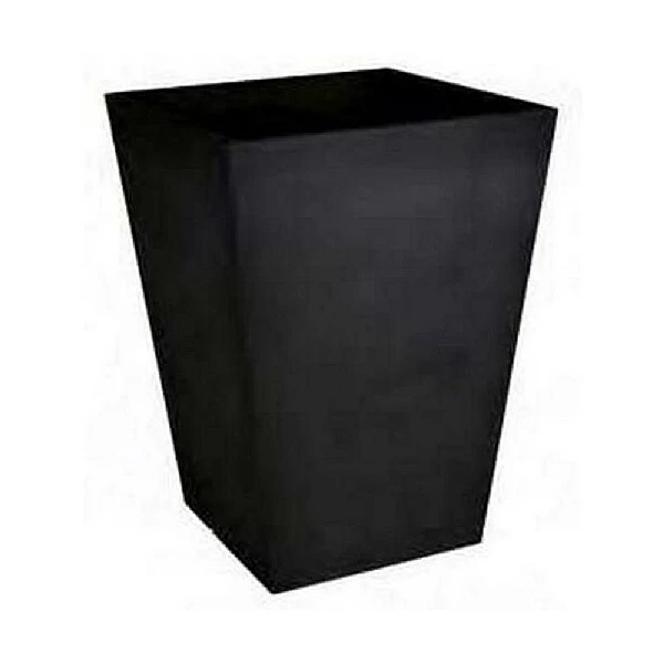 Stewart Garden 40cm Basalt Tall Square Planter - Black 2 Stewart Garden 40cm Basalt Tall Square Planter - Black - Image 2