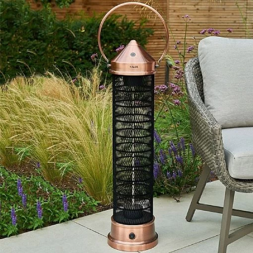 Kalos Copper Lantern Patio Heater - Large 2000W -Garden Sphere Deals Store 1140023