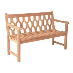 Alexander Rose Mahogany 4ft Lattice Bench