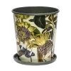 Kew Botanical Retreat Planter With Saucer 16cm