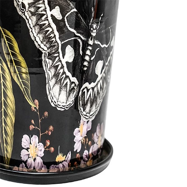 Kew Eclectic Orangery Planter With Saucer 16cm 2 Kew Eclectic Orangery Planter With Saucer 16cm - Image 2