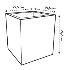 Elho Vivo Next Square Planter 30cm Living Concrete 11 Elho Vivo Next Square Planter 30cm Living Concrete -Garden Sphere Deals Store 1230754 6