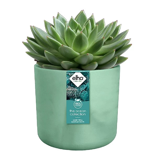 Elho The Ocean Collection Round Pot 22cm Pacific Green 2 Elho The Ocean Collection Round Pot 22cm Pacific Green - Image 2