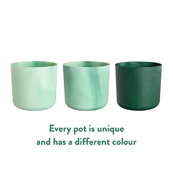 Elho The Ocean Collection Round Pot 22cm Pacific Green 5 Elho The Ocean Collection Round Pot 22cm Pacific Green - Image 5