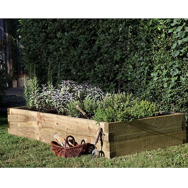 Forest Caledonian Rectangular Raised Bed 180 X 90cm 1 Forest Caledonian Rectangular Raised Bed 180 X 90cm