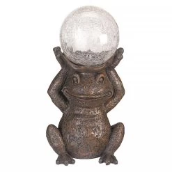 Smart Solar Gazing Frog Statue -Garden Sphere Deals Store 925289 4