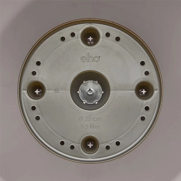 Elho Loft Urban Round Planter 30cm Warm Grey 3 Elho Loft Urban Round Planter 30cm Warm Grey - Image 3
