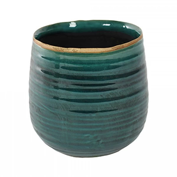 Ivyline Pot Como - Turquoise (Various Sizes) 2 Ivyline Pot Como - Turquoise (Various Sizes) - Image 2
