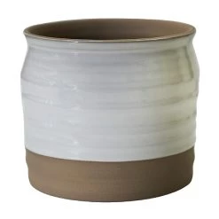Ivyline Puro Lipped Gloss Ripple Pot Cover White (Various Sizes)