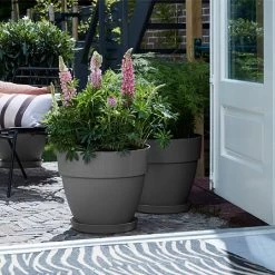 Elho Vibia Campana 35cm Round Planter (Various Colours) -Garden Sphere Deals Store VIBCAMRND35 5